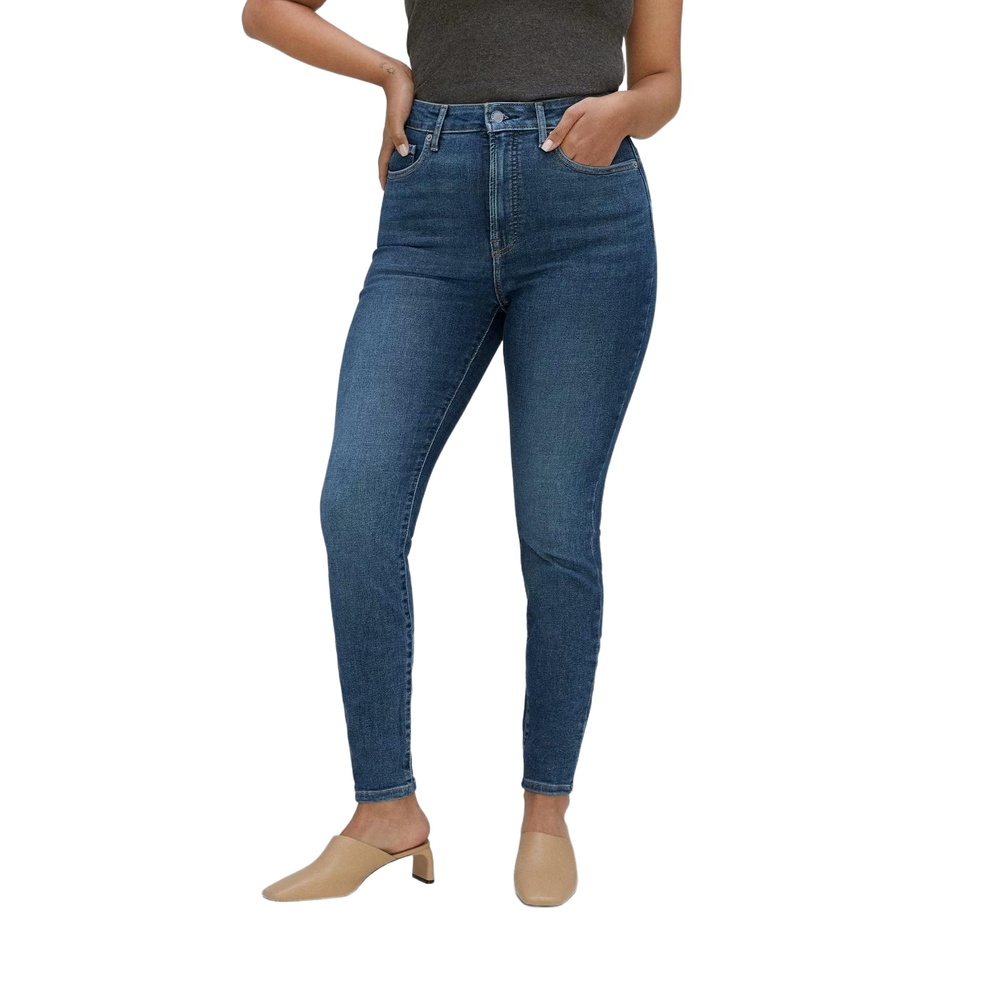 Everlane Women's Blue The Curvy Way-High Skinny Fit Denim Jeans Size 28R